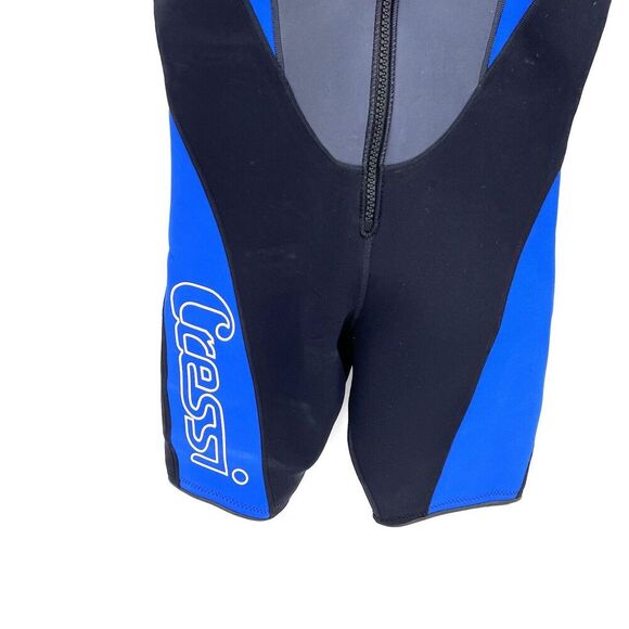 Cressi Black Blue Shorty Wetsuit Mens Size 4/M - Picture 3 of 5